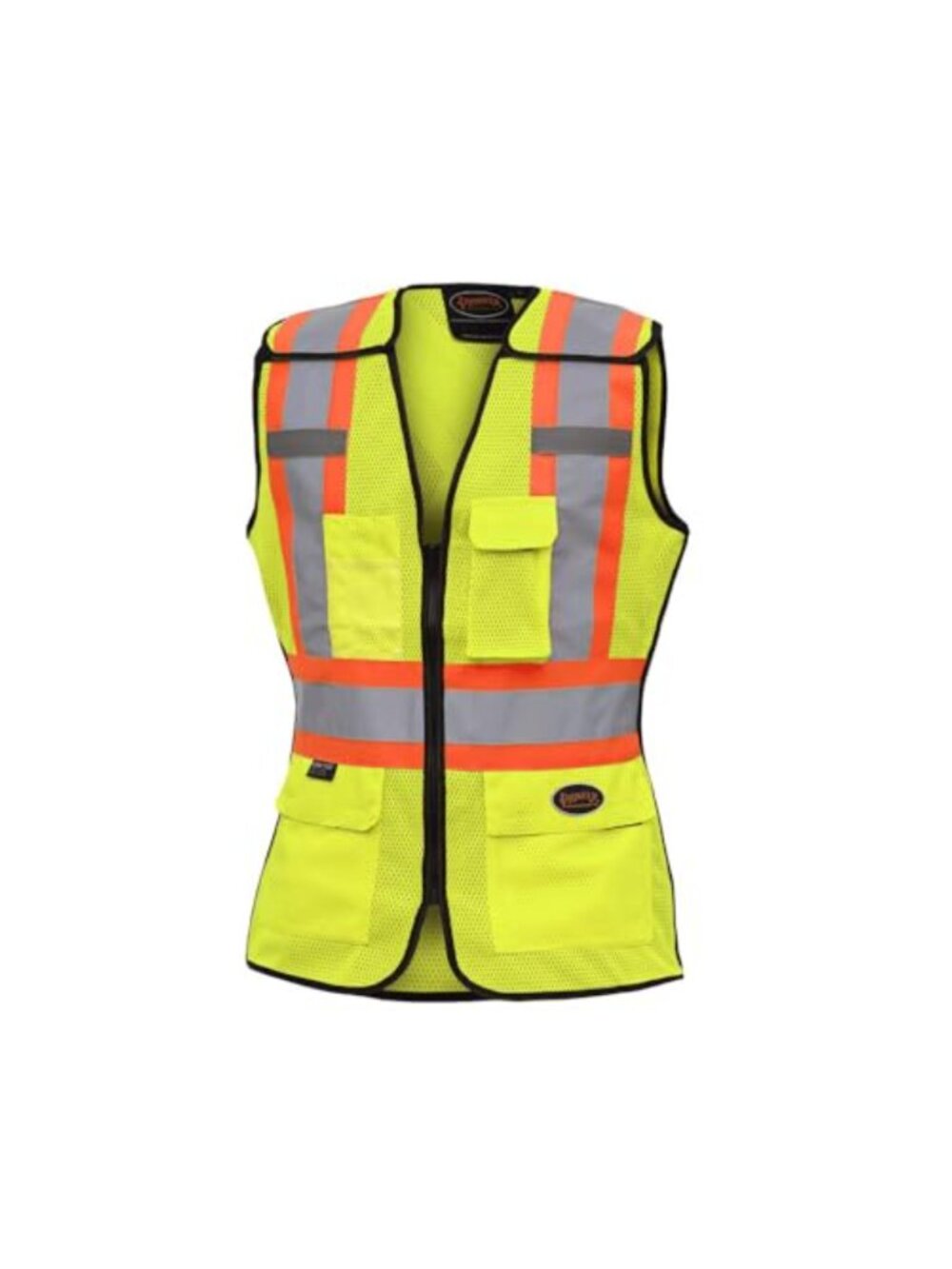 Women's Hi Vis 5 Point Tear-Away Mesh Safety Vest, Reflective, 4 Pockets